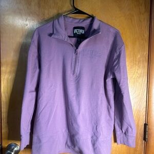 Victoria Secret Women’s Mauve Pullover Quarter Zip